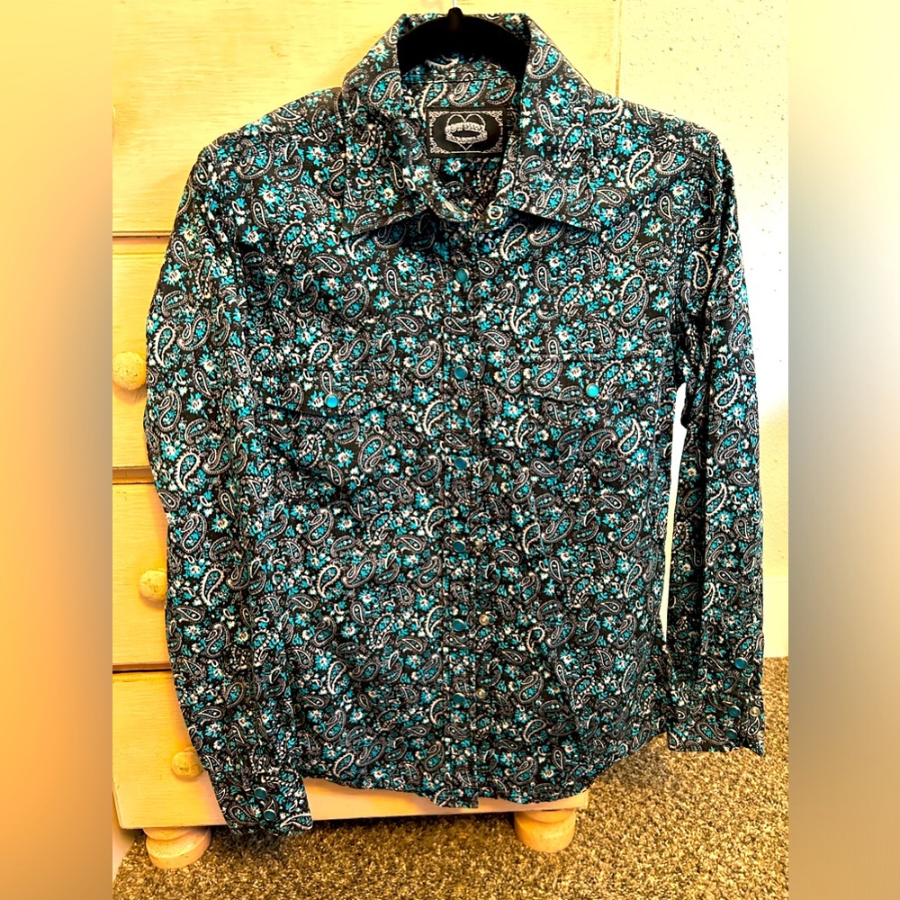 Cowgirl hardware western rodeo shirt